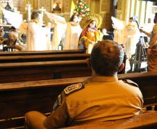 Banda de Música da PM faz Live de natal na Catedral Basílica Menor de Curitiba