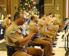 Banda de Música da PM faz Live de natal na Catedral Basílica Menor de Curitiba