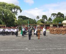 Durante solenidade, a Academia Policial Militar do Guatupê recebe novo Comandante em São José dos Pinhais, na RMC