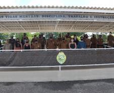 Durante solenidade, a Academia Policial Militar do Guatupê recebe novo Comandante em São José dos Pinhais, na RMC