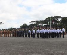 Durante solenidade, a Academia Policial Militar do Guatupê recebe novo Comandante em São José dos Pinhais, na RMC