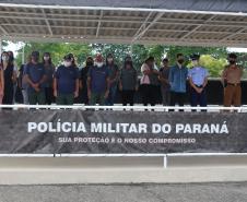 Durante solenidade, a Academia Policial Militar do Guatupê recebe novo Comandante em São José dos Pinhais, na RMC