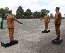 Durante solenidade, a Academia Policial Militar do Guatupê recebe novo Comandante em São José dos Pinhais, na RMC