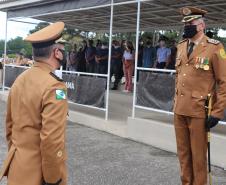Durante solenidade, a Academia Policial Militar do Guatupê recebe novo Comandante em São José dos Pinhais, na RMC