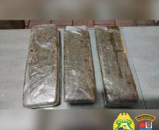 BPRv apreende mais de 400 quilos de maconha em situações distintas durante a Operação Sinergia no Paraná
