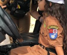 BPTran e AVM entregam fardinha e realizam sonho de fã da Polícia Militar em Araucária (PR)