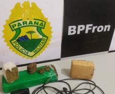 BPFron encontra tabletes de maconha na casa de suspeito após fuga em Guaíra (PR)