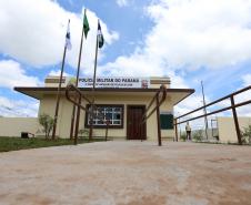 Governador inaugura sede do destacamento da PM de Entre Rios, em Guarapuava