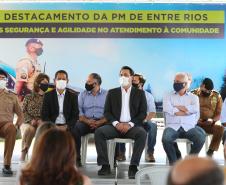 Governador inaugura sede do destacamento da PM de Entre Rios, em Guarapuava