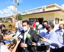 Governador inaugura sede do destacamento da PM de Entre Rios, em Guarapuava