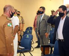 Batalhão de Polícia Ambiental recebe novo comandante durante solenidade restrita em São José dos Pinhais, na RMC