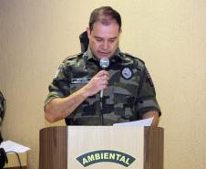 Batalhão de Polícia Ambiental recebe novo comandante durante solenidade restrita em São José dos Pinhais, na RMC