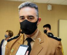 Batalhão de Polícia Ambiental recebe novo comandante durante solenidade restrita em São José dos Pinhais, na RMC