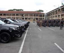 Cerca de 60 policiais do BOPE reforçam o policiamento em Curitiba e na Região Metropolitana de Curitiba (RMC)