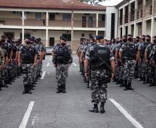 Cerca de 60 policiais do BOPE reforçam o policiamento em Curitiba e na Região Metropolitana de Curitiba (RMC)