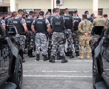 Cerca de 60 policiais do BOPE reforçam o policiamento em Curitiba e na Região Metropolitana de Curitiba (RMC)