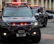 Cerca de 60 policiais do BOPE reforçam o policiamento em Curitiba e na Região Metropolitana de Curitiba (RMC)