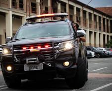 Cerca de 60 policiais do BOPE reforçam o policiamento em Curitiba e na Região Metropolitana de Curitiba (RMC)