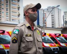 Governador participa de troca de Comando do Corpo de Bombeiro e entrega novas viaturas em Curitiba