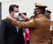 Governador participa de troca de Comando do Corpo de Bombeiro e entrega novas viaturas em Curitiba