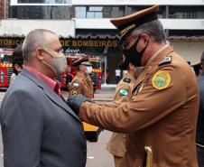 Governador participa de troca de Comando do Corpo de Bombeiro e entrega novas viaturas em Curitiba