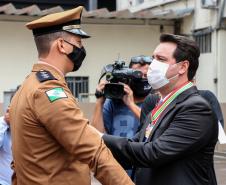 Governador participa de troca de Comando do Corpo de Bombeiro e entrega novas viaturas em Curitiba