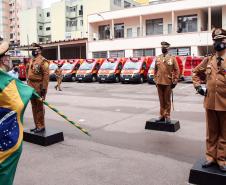 Governador participa de troca de Comando do Corpo de Bombeiro e entrega novas viaturas em Curitiba