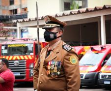 Governador participa de troca de Comando do Corpo de Bombeiro e entrega novas viaturas em Curitiba
