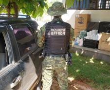 BPFron apreende carro carregado com 550 pacotes de cigarros contrabandeados no Sudoeste do estado