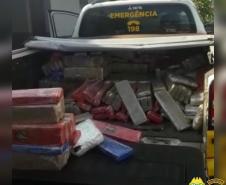 Mais de 360 quilos de maconha são apreendidos pelo BPRv em Pinhão (PR)