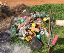 Operação da Polícia Ambiental no Sudoeste do estado recupera Jet Ski furtado e equipamentos usados em pesca ilegal