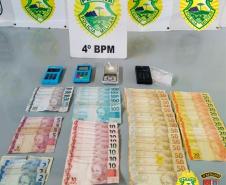 Em quatro ações separadas, PM encaminha quatro pessoas por tráfico de drogas no mesmo dia, no Noroeste do Paraná 
