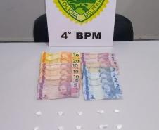 Em quatro ações separadas, PM encaminha quatro pessoas por tráfico de drogas no mesmo dia, no Noroeste do Paraná 