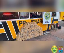 Quase meia tonelada de maconha é apreendida pelo BPRv durante a Operação Vida