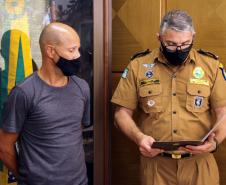 Coronel da PM é homenageado pelo Comandante Geral ao ir para a Reserva Remunerada em Curitiba (PR)