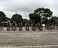 Polícia Militar do Paraná recebe novo Comandante-Geral durante solenidade na APMG, em São José dos Pinhais (PR)