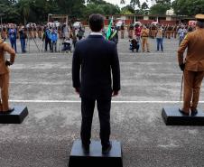 Polícia Militar do Paraná recebe novo Comandante-Geral durante solenidade na APMG, em São José dos Pinhais (PR)