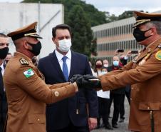 Polícia Militar do Paraná recebe novo Comandante-Geral durante solenidade na APMG, em São José dos Pinhais (PR)