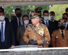 Polícia Militar do Paraná recebe novo Comandante-Geral durante solenidade na APMG, em São José dos Pinhais (PR)