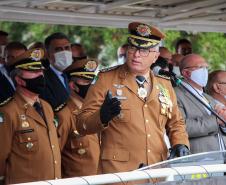 Polícia Militar do Paraná recebe novo Comandante-Geral durante solenidade na APMG, em São José dos Pinhais (PR)