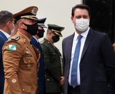 Polícia Militar do Paraná recebe novo Comandante-Geral durante solenidade na APMG, em São José dos Pinhais (PR)