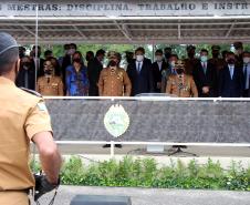 Polícia Militar do Paraná recebe novo Comandante-Geral durante solenidade na APMG, em São José dos Pinhais (PR)
