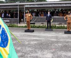 Polícia Militar do Paraná recebe novo Comandante-Geral durante solenidade na APMG, em São José dos Pinhais (PR)