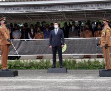 Polícia Militar do Paraná recebe novo Comandante-Geral durante solenidade na APMG, em São José dos Pinhais (PR)