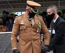 Polícia Militar do Paraná recebe novo Comandante-Geral durante solenidade na APMG, em São José dos Pinhais (PR)
