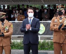 Polícia Militar do Paraná recebe novo Comandante-Geral durante solenidade na APMG, em São José dos Pinhais (PR)