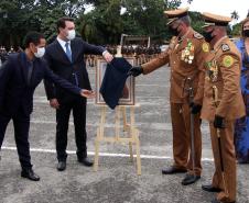 Polícia Militar do Paraná recebe novo Comandante-Geral durante solenidade na APMG, em São José dos Pinhais (PR)
