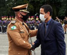 Polícia Militar do Paraná recebe novo Comandante-Geral durante solenidade na APMG, em São José dos Pinhais (PR)