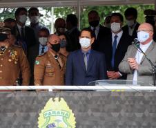 Polícia Militar do Paraná recebe novo Comandante-Geral durante solenidade na APMG, em São José dos Pinhais (PR)