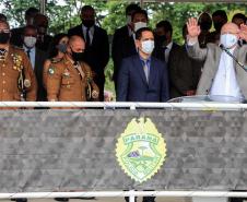 Polícia Militar do Paraná recebe novo Comandante-Geral durante solenidade na APMG, em São José dos Pinhais (PR)